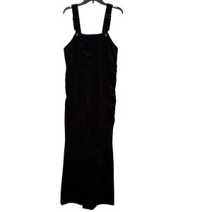 Pilcro and the Letterpress NEW Velvet Flare Overalls Anthropologie Womens 29